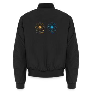 Chemielehrer Chemie Chemiker - Unisex Bomberjacke - Schwarz - Hinten - AI Model Male 185 light (185cm)