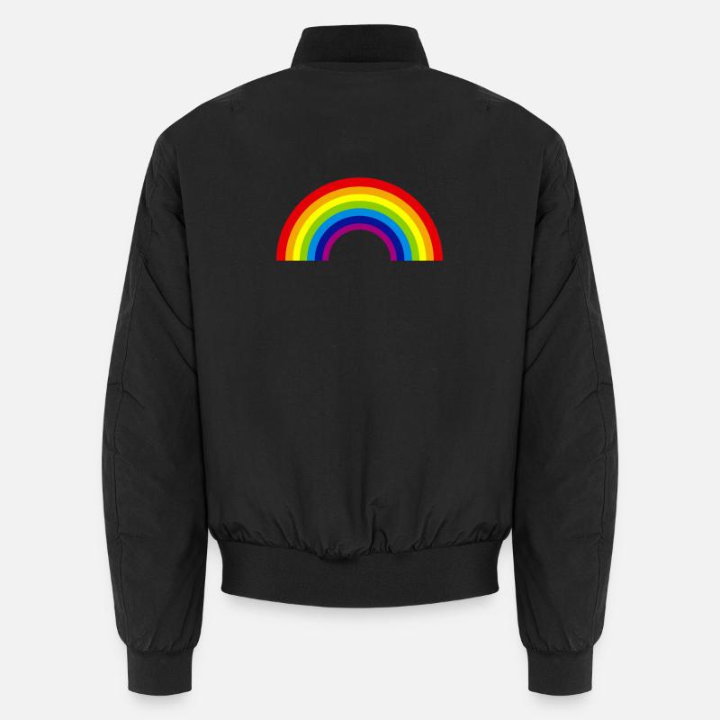 rainbow rainbow - Unisex Bomber Jacket - black