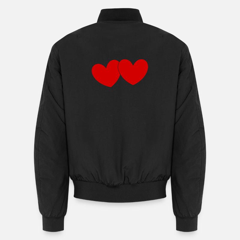 Coeur Cadeau Saint-Valentin Saint-Valentin Bomber unisexe