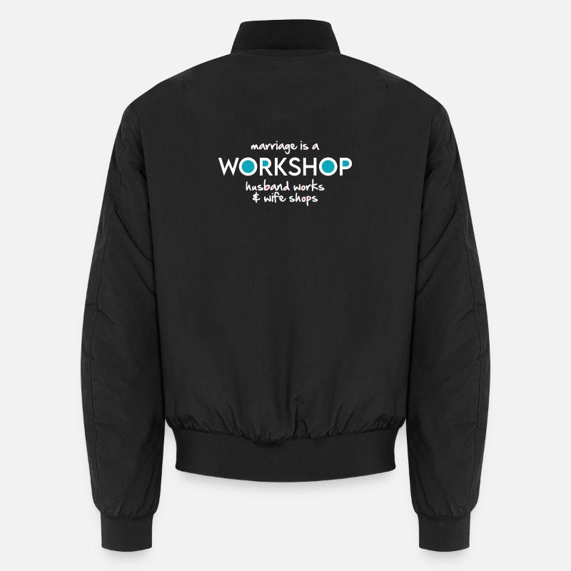 Workshop (dark) - Unisex Bomber Jacket - black