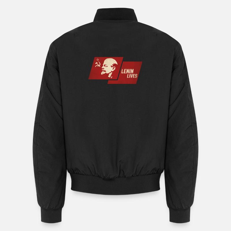 Lenin Lives Flag - Bomber unisexe - noir
