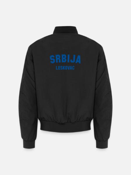 LESKOVAC Srbija Serbia - Unisex Bomberjacke - Schwarz