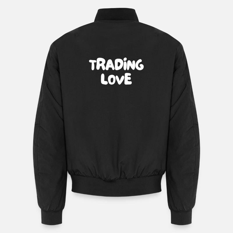 trading love - Unisex Bomber Jacket - black
