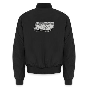 Angoraphobia - Unisex Bomberjacke - Schwarz - Hinten - AI Model Male 185 light (185cm)