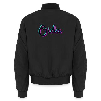 oida - Unisex Bomberjacke - Schwarz - Hinten - AI Model Male 185 light (185cm)