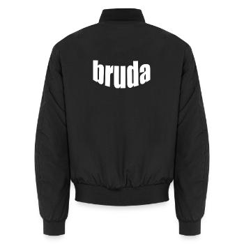 Bruda - Bomber unisexe - noir - Dos - AI Model Male 185 light (185cm)