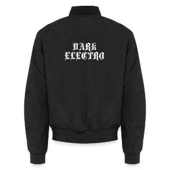 Gothic Dartk Electro - Unisex Bomberjacke - Schwarz - Hinten - AI Model Male 185 light (185cm)