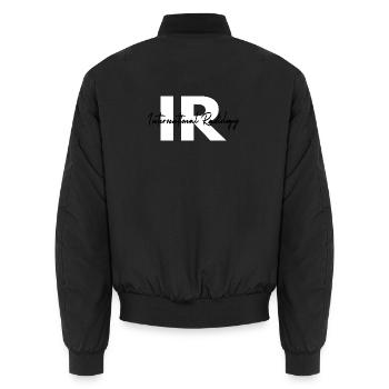 Interventionelle Radiologie-Technologin IR-Gift - Unisex Bomberjacke - Schwarz - Hinten - AI Model Male 185 light (185cm)