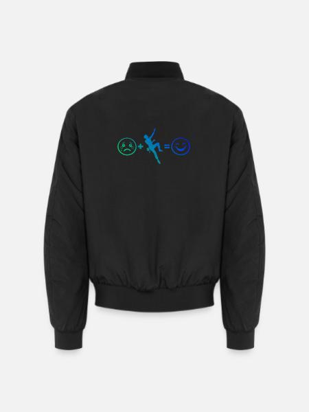 Die Bergsportlerinnen und Climbing passen zusammen - Unisex Bomberjacke - Schwarz
