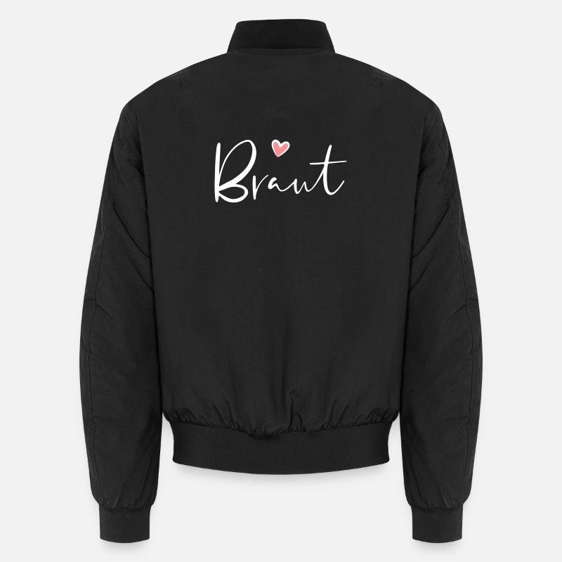Braut Herz Junggesellinnenabschied Geschenk Unisex Bomberjacke