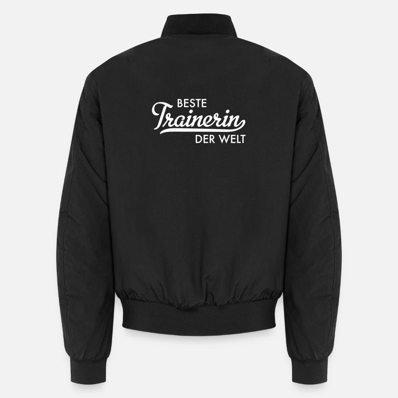Beste Trainerin der Welt Unisex Bomberjacke
