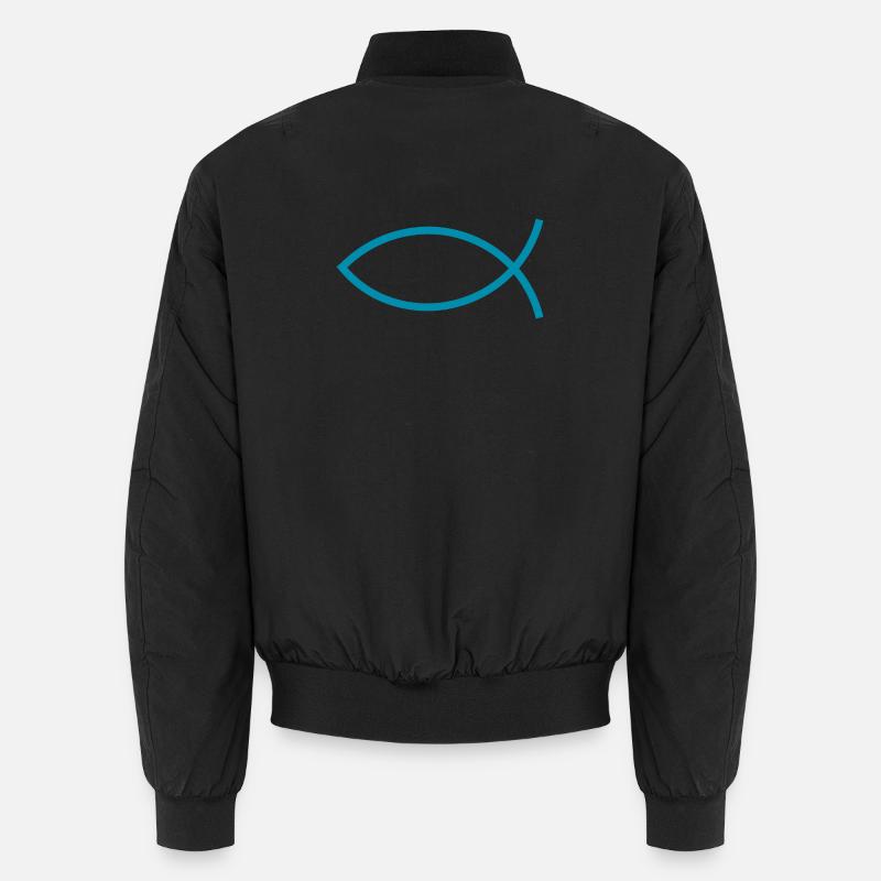 Jésus poisson Ichthys poisson poisson poisson Bomber unisexe