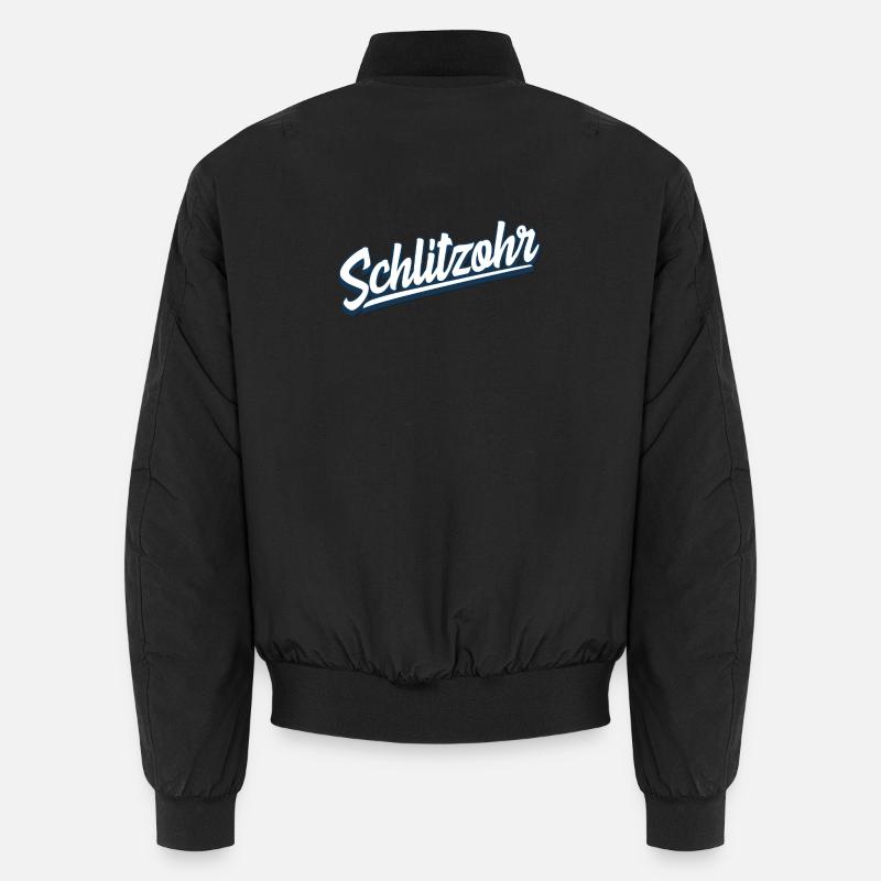 Schlitzohr - Schweizerdeutsch - Mundart - Dialekt - Unisex Bomberjacke - Schwarz