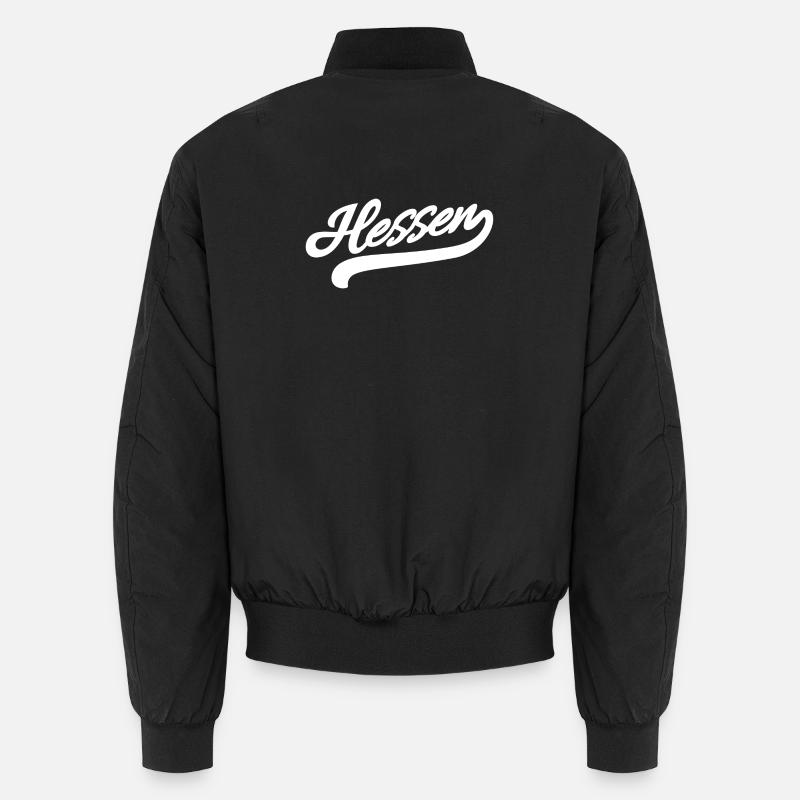 Hessen Retro - Unisex Bomber Jacket - black