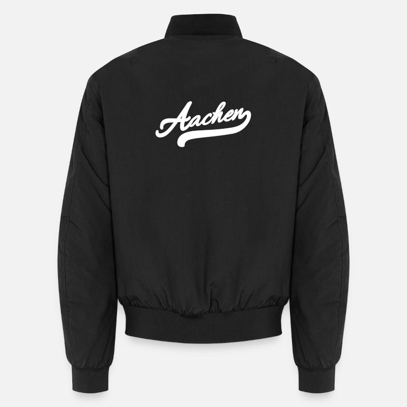 Aachen Retro - Unisex Bomber Jacket - black