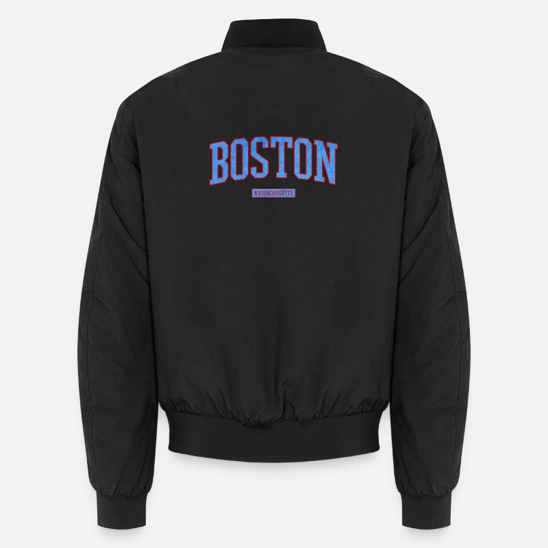 Boston Stadt Pride Emblem - Unisex Bomberjacke - Schwarz