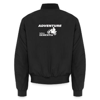AVENTURE À MOTO - Bomber unisexe - noir - Dos - AI Model Male 185 light (185cm)