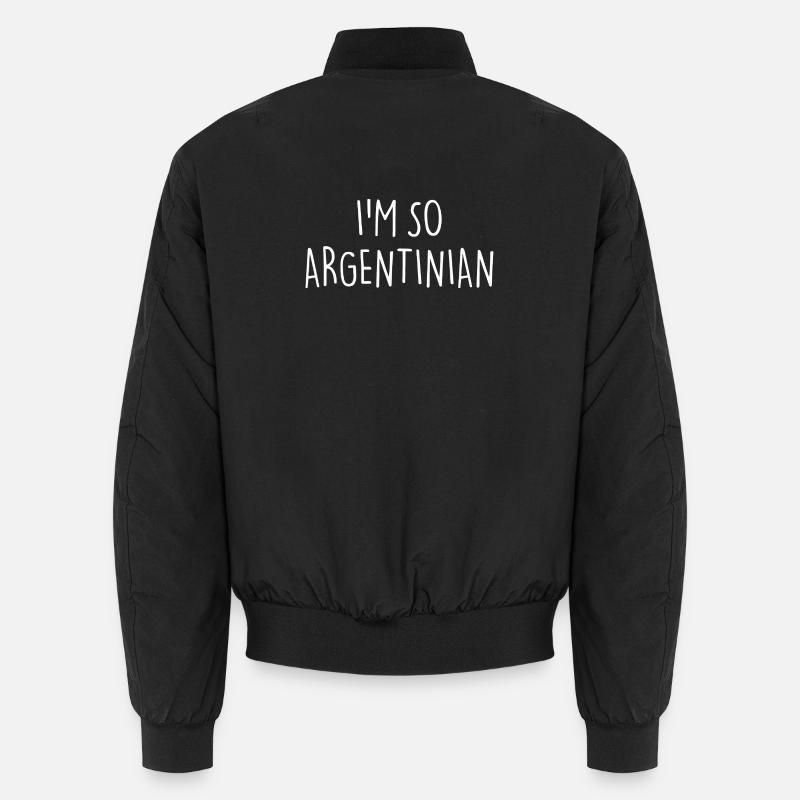 I'M SO ARGENTINIAN Argentinien - Unisex Bomberjacke - Schwarz