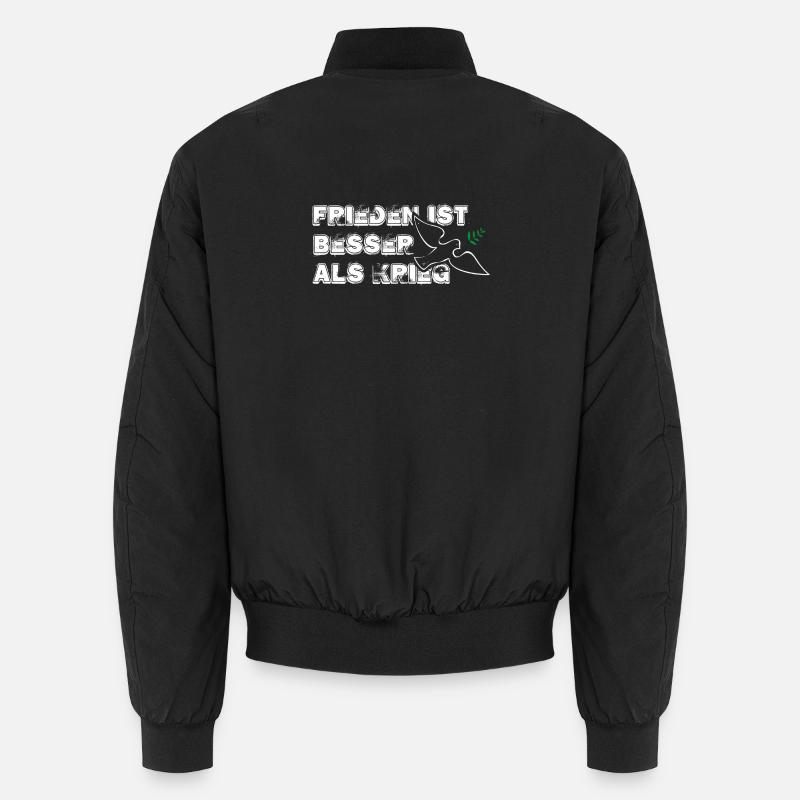 Peace is better than war | with Bird Unisex Bomber Jacket