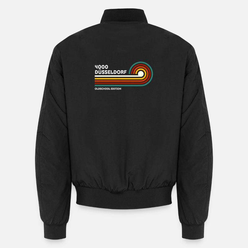 Düsseldorf Retro Shirt 4000 Postal Code Unisex Bomber Jacket