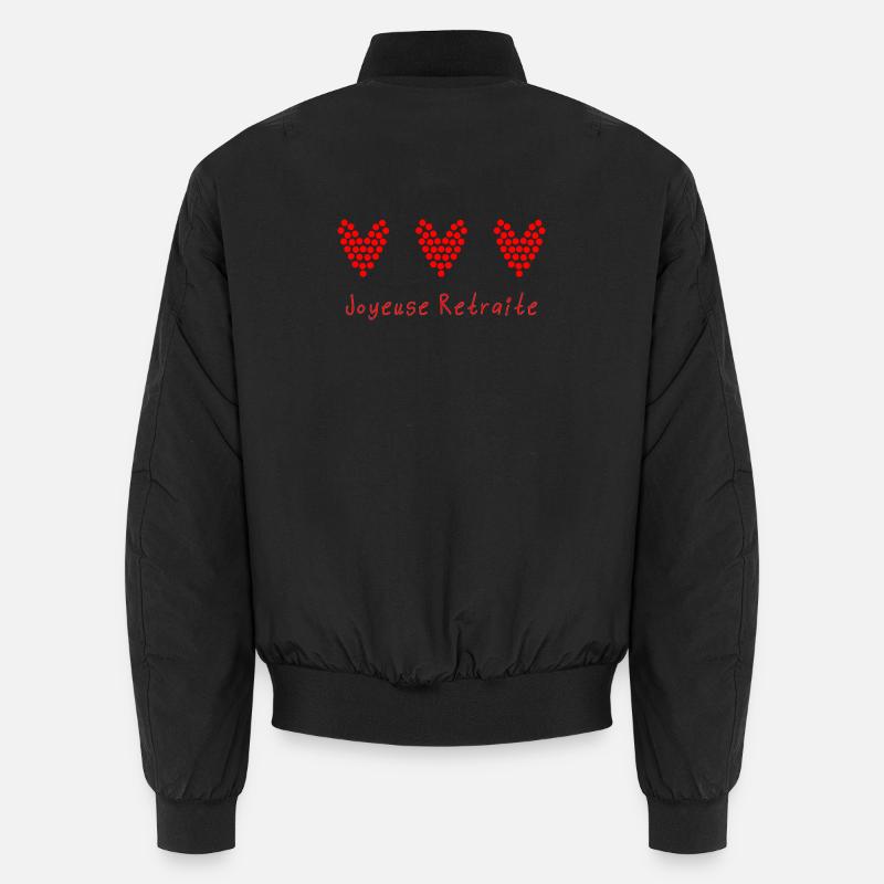 RETRAITE. RETRAITE. RETRAITEE. RETRAITE - Bomber unisexe - noir