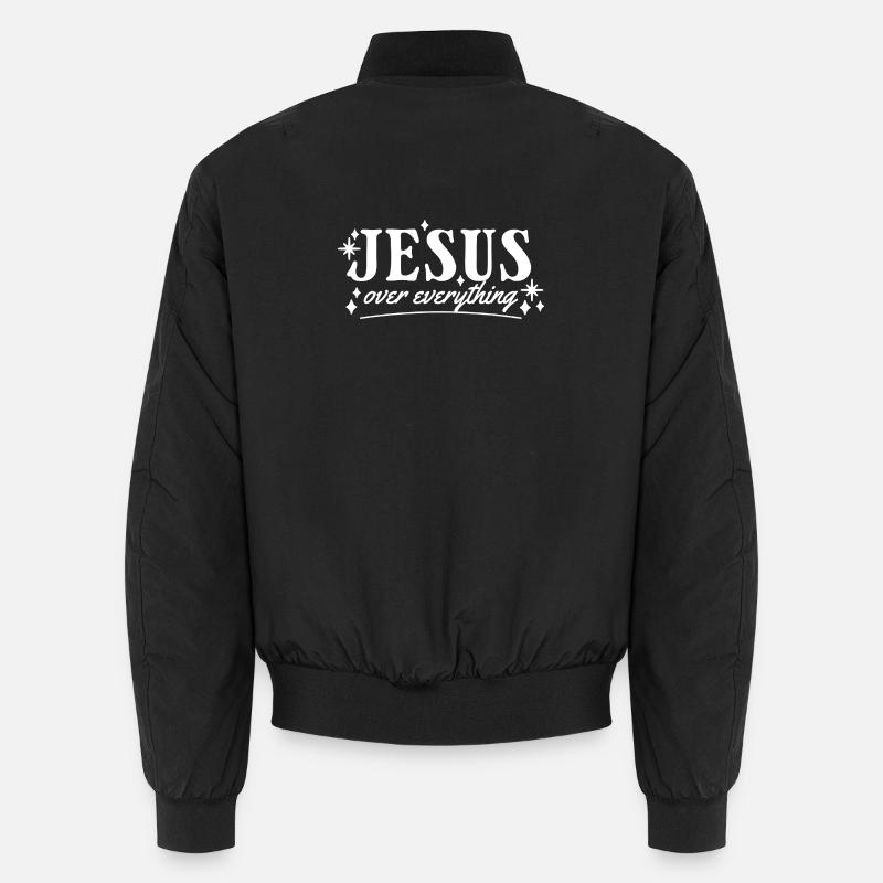 JÉSUS PAR-DESSUS TOUT – DÉCLARATION CHRÉTIENNE Bomber unisexe