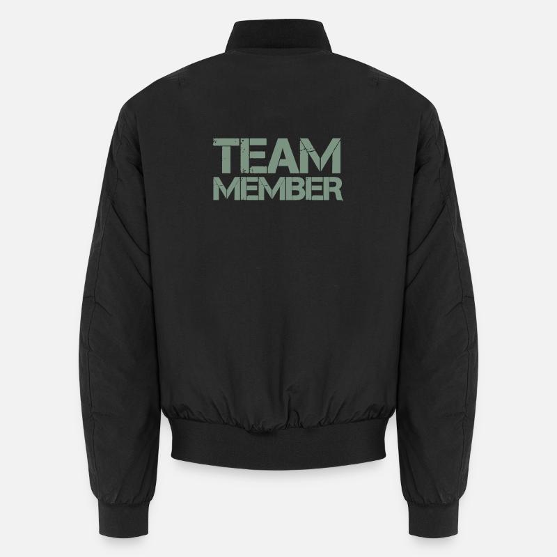 Membre de l’équipe au style usé Bomber unisexe