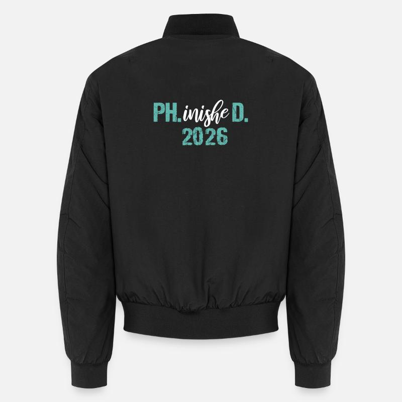 Doktor 2026 Abschluss Philister Dissertation Phd Unisex Bomberjacke