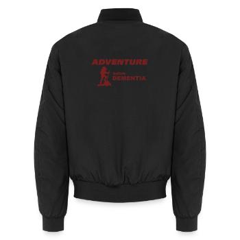AVENTURE D’ESCALADE - Bomber unisexe - noir - Dos - AI Model Male 185 light (185cm)