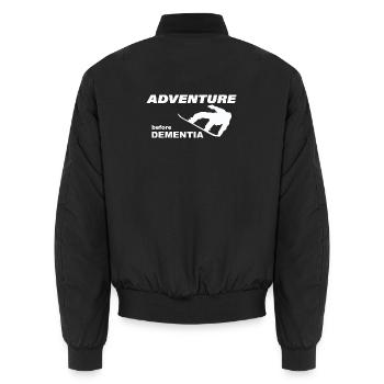 SNOWBOARD ADVENTURE - Unisex Bomberjacke - Schwarz - Hinten - AI Model Male 185 light (185cm)