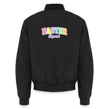 Easter Squad Egg Hunt - Unisex Bomberjacke - Schwarz - Hinten - AI Model Male 185 light (185cm)