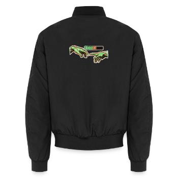 Chargement de connexion humaine - Bomber unisexe - noir - Dos - AI Model Male 185 light (185cm)