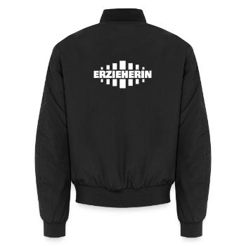 Erzieherin als Job - Unisex Bomberjacke - Schwarz - Hinten - AI Model Male 185 light (185cm)