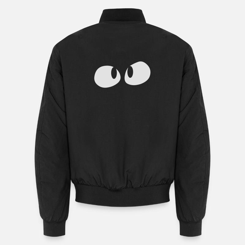 Augen - Unisex Bomberjacke - Schwarz