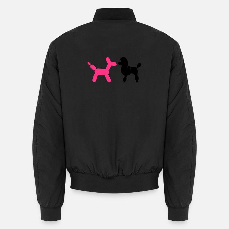Poodle and Balloon Poodle Unisex Bomber Jacket