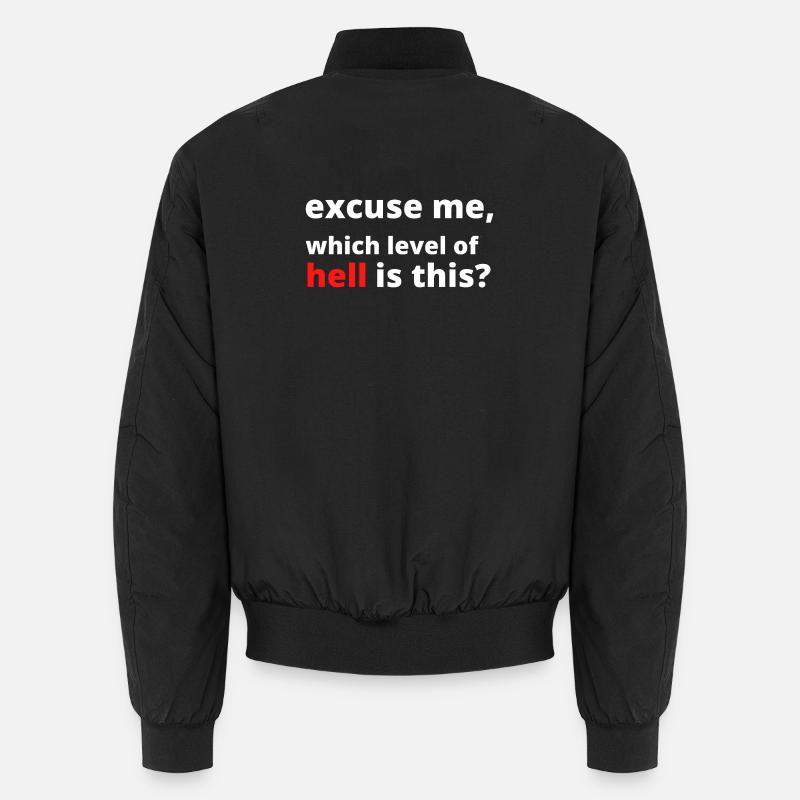 Funny Sarcastic Saying - Unisex Bomber Jacket - black