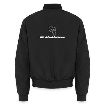 Härzbluetbündnerin Bündnerin Graubünden - Bomber unisexe - noir - Dos - AI Model Male 185 light (185cm)