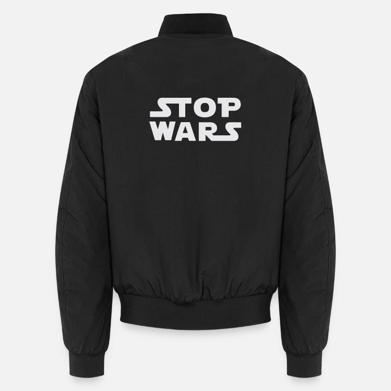 Stop Wars - Unisex Bomber Jacket - black