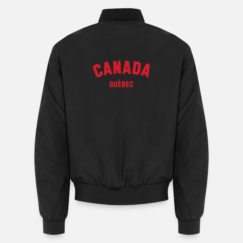 QUEBEC, Canada Kanada - Unisex Bomberjacke - Schwarz