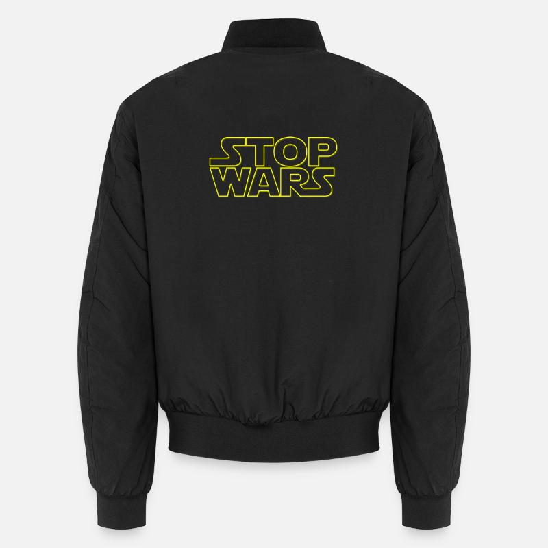Stop Wars frieden auf der Erde Unisex Bomberjacke