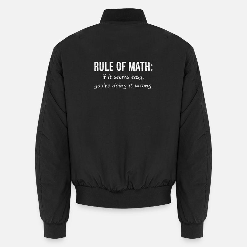 Math chemise Drôle Mens Mathlete Règle de Math drôle Bomber unisexe
