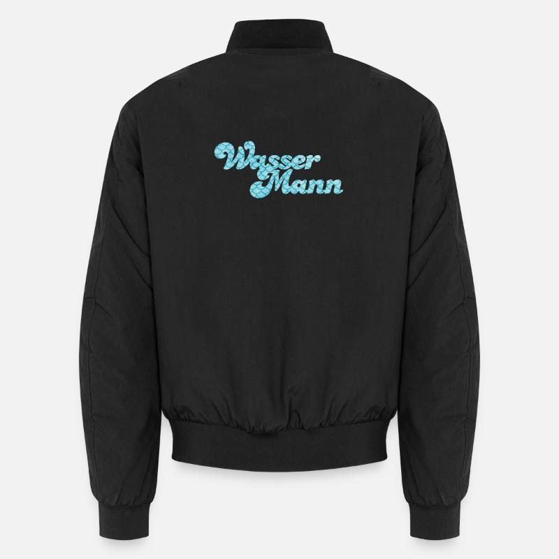 Wassermann Schuppen Wasser Sternzeichen Pool Unisex Bomberjacke