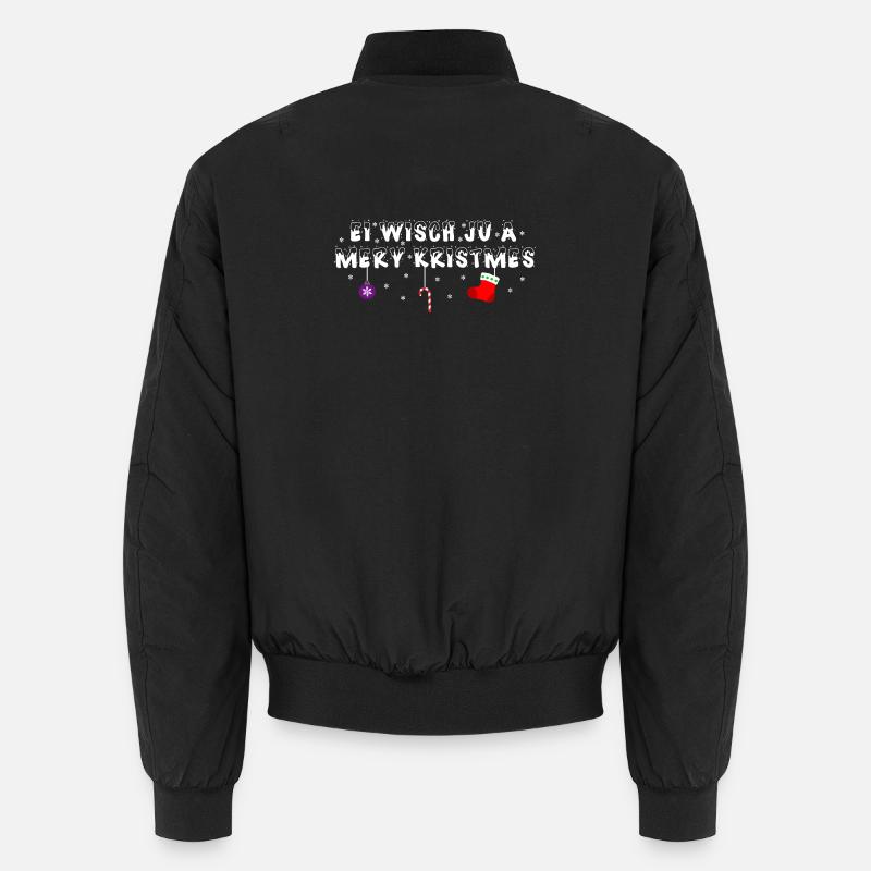 Lustiger Weihnachts-Spruch Unisex Bomberjacke