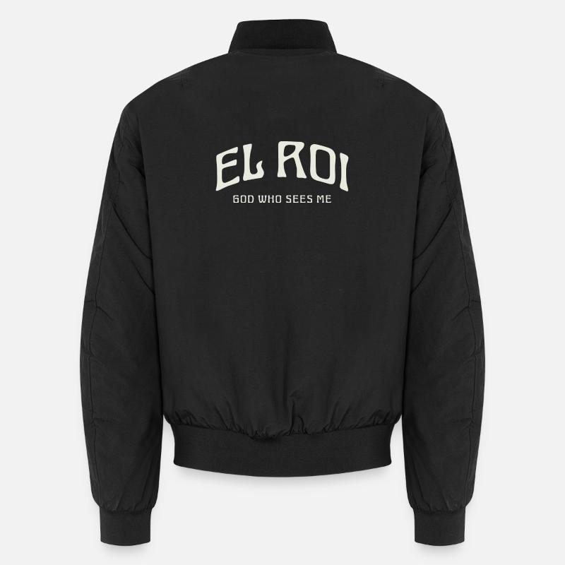 EL ROI Gott, der mich sieht. Unisex Bomberjacke
