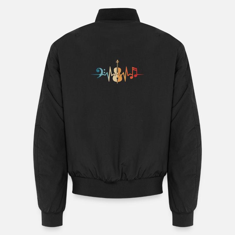 Cello Heartbeat Cellist Cello Cellist Unisex Bomber Jacket