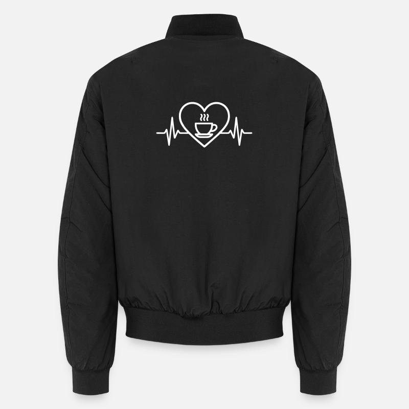 Coffee Heart Espresso Cup Unisex Bomber Jacket
