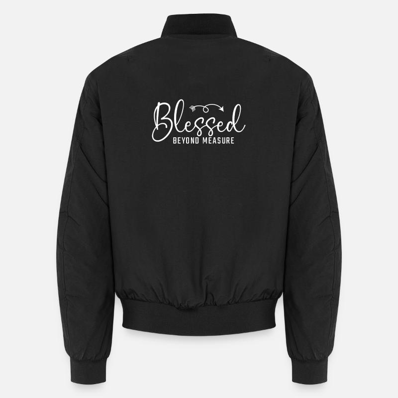 Christian Grateful Beyond Measure Unisex Bomber Jacket