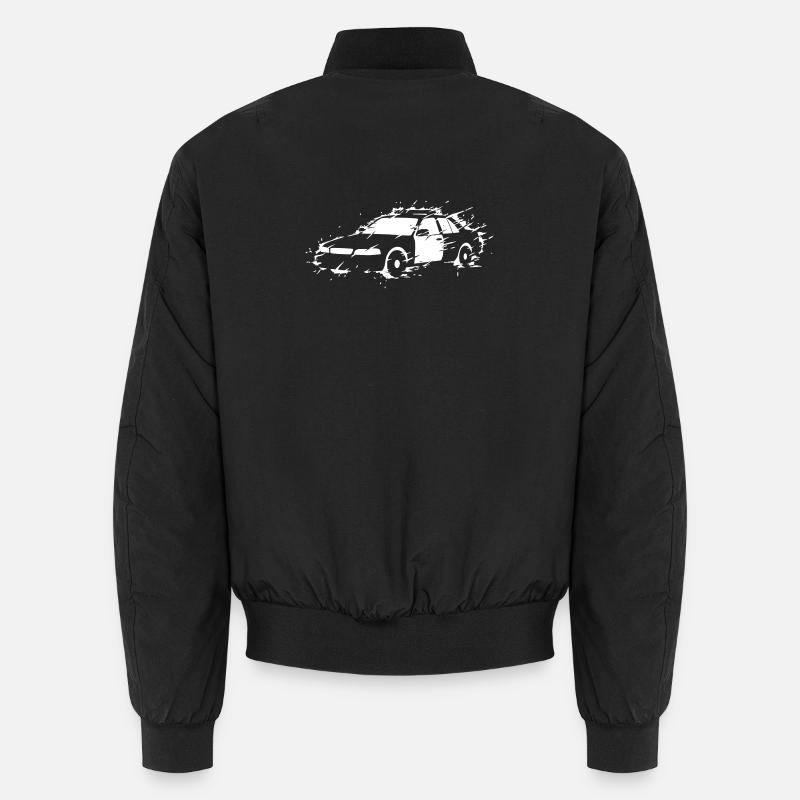 Polizei Auto Action Explosion Vektor Unisex Bomberjacke