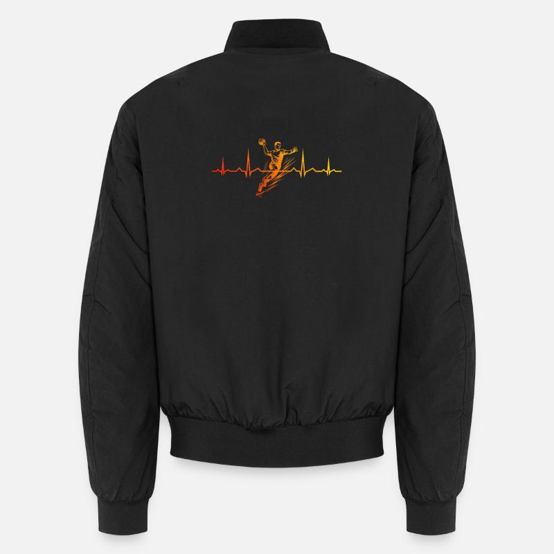 Clear handball message for men Unisex Bomber Jacket