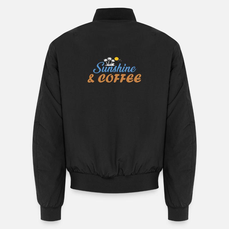 Sunshine & Coffee Strandvibes Sommer Sonne Geschen Unisex Bomberjacke